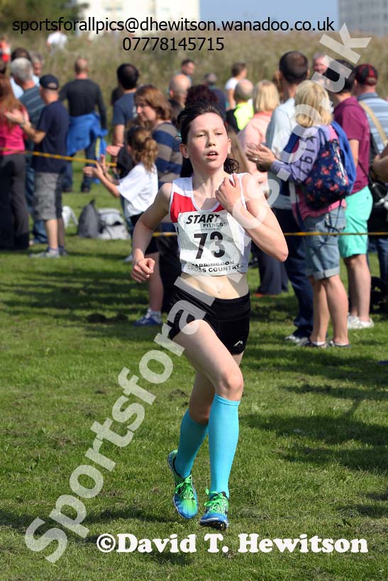 Girls under-13s Sunderland Harreirs Cross Country. Photo: David T. Hewitson/Sports for All Pics